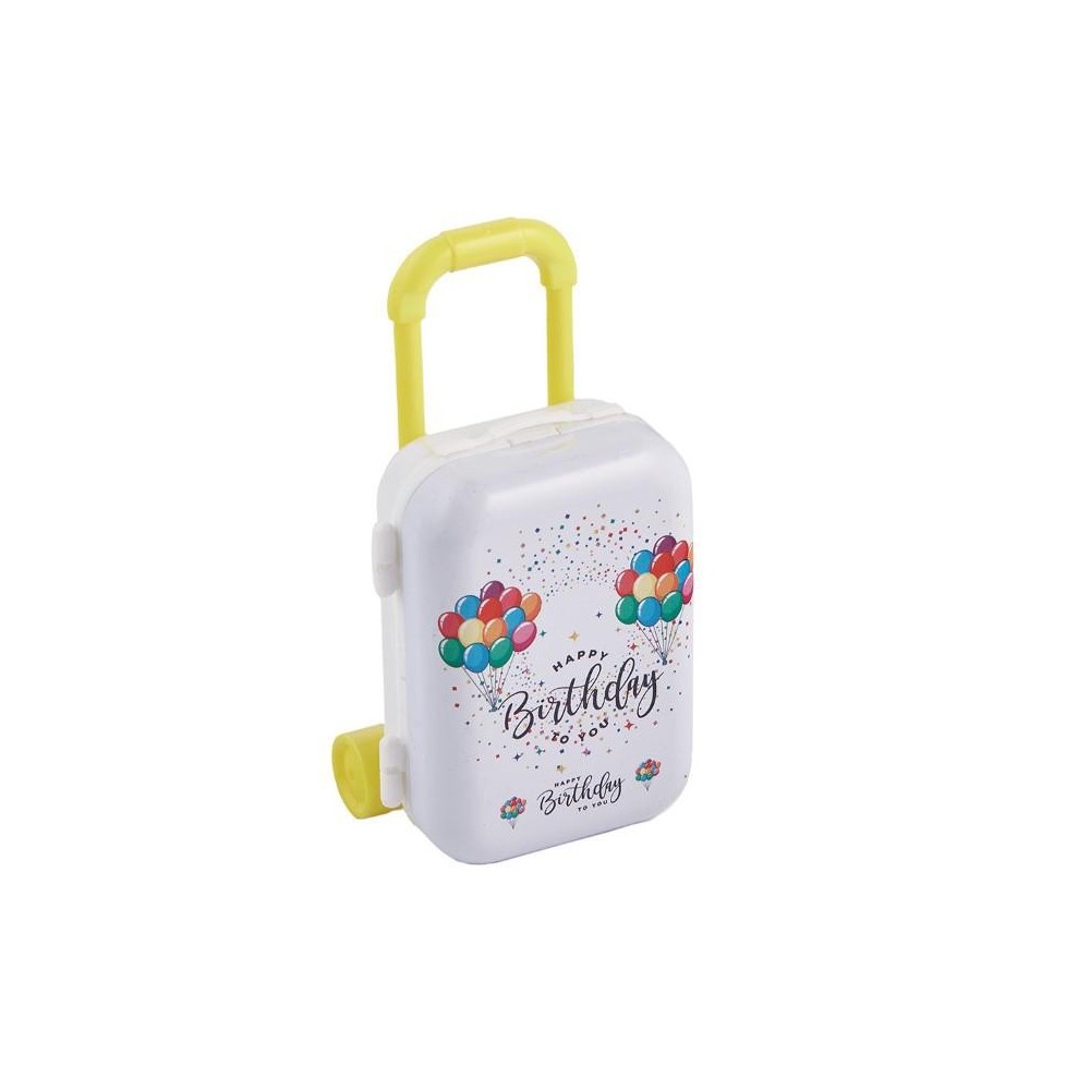 TROLLEY MINI HAPPY BIRTHDAY 9CM.